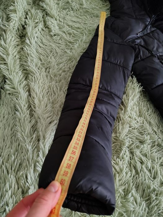Пуховик зимовий довгий CMP чорний XXS з теплим капішоном