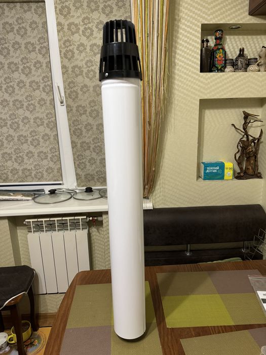 Коаксіальна труба бездимоходного котла