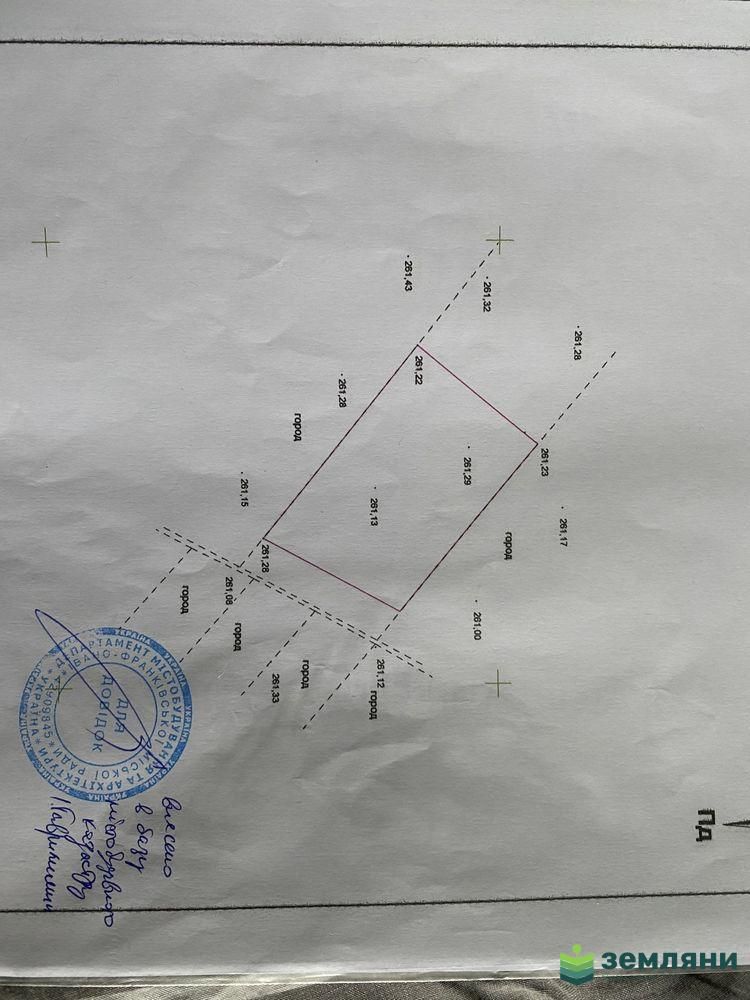 Продається ділянка 5 сот під будівництво в с. Крихівці