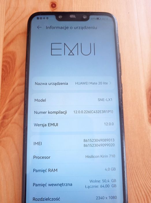 Smartfon Huawei Mate 20 lite Dual SIM