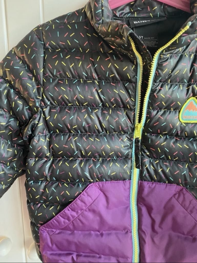 Zimowa kurtka dziecięca Burton gęsie pierze evergreen 98-104