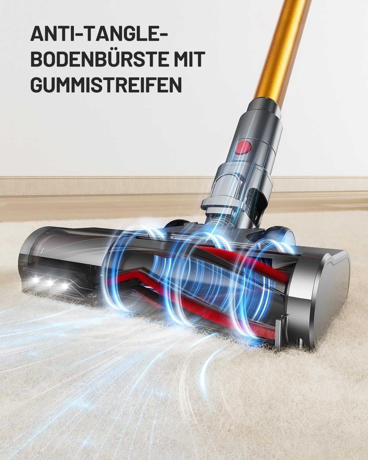 Odkurzacz Pionowy Ręczny Bezprzewodowy Mocny 550 W Filtr Hepa