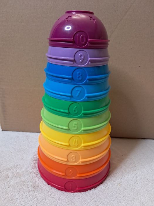 Wieża, ukladanka, sorter, kule, półkule  FisherPrice, zabawka