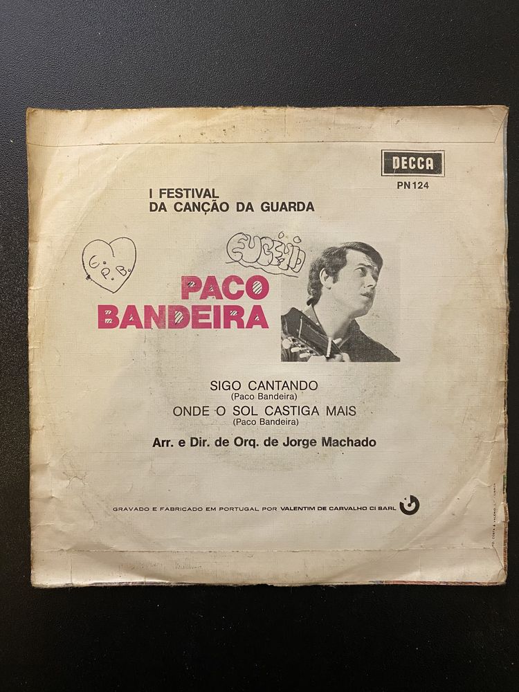 Vinil - Paco Bandeira - Sigo Cantando