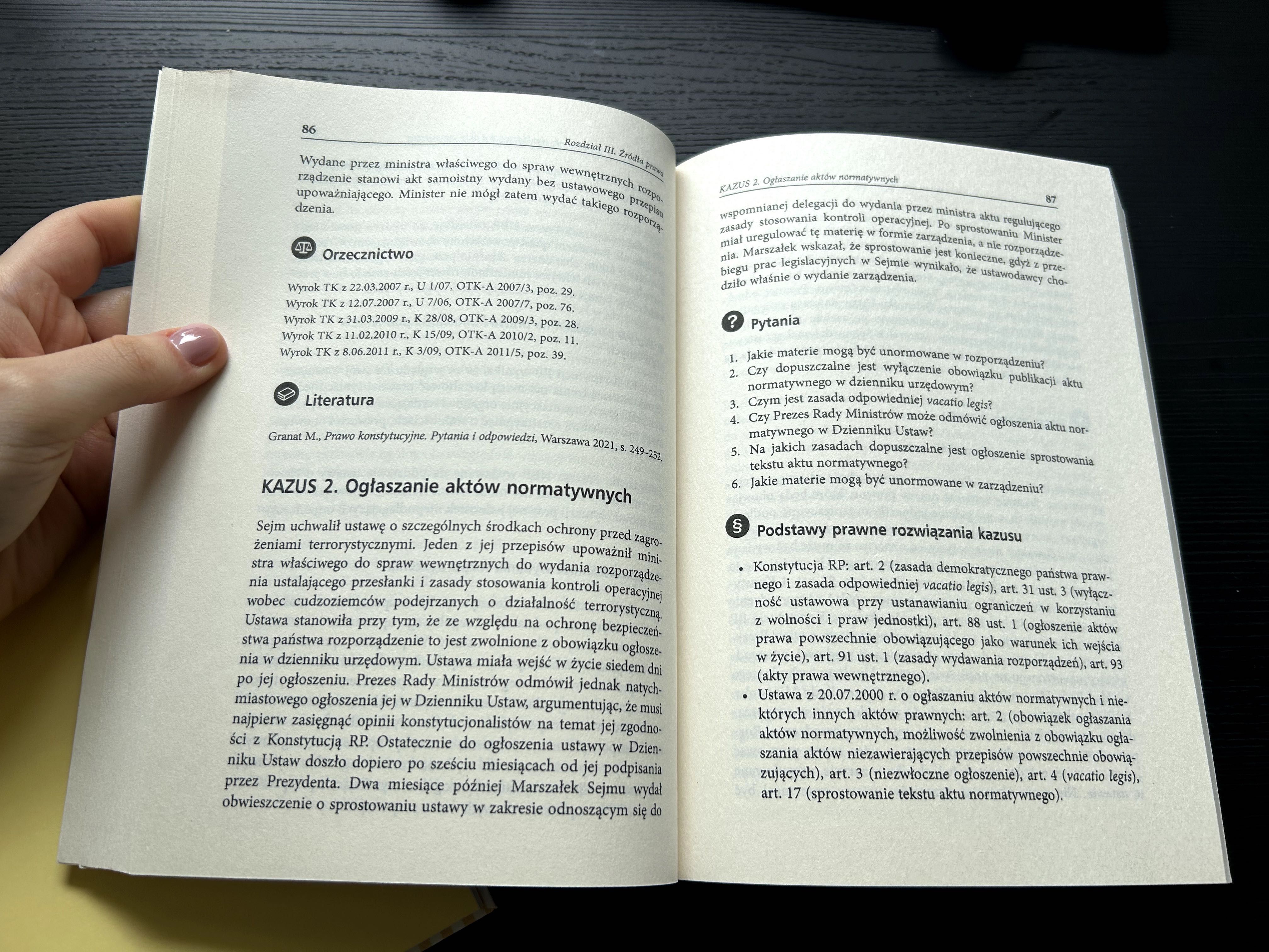 Prawo konstytucyjne, kazusy, W.Kluwer, 2022