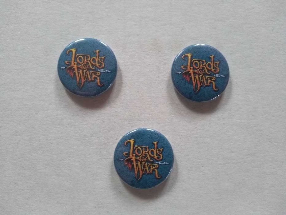 Sprzedam 3 przypinki - promo do gry Lords of War. Unikat!!!