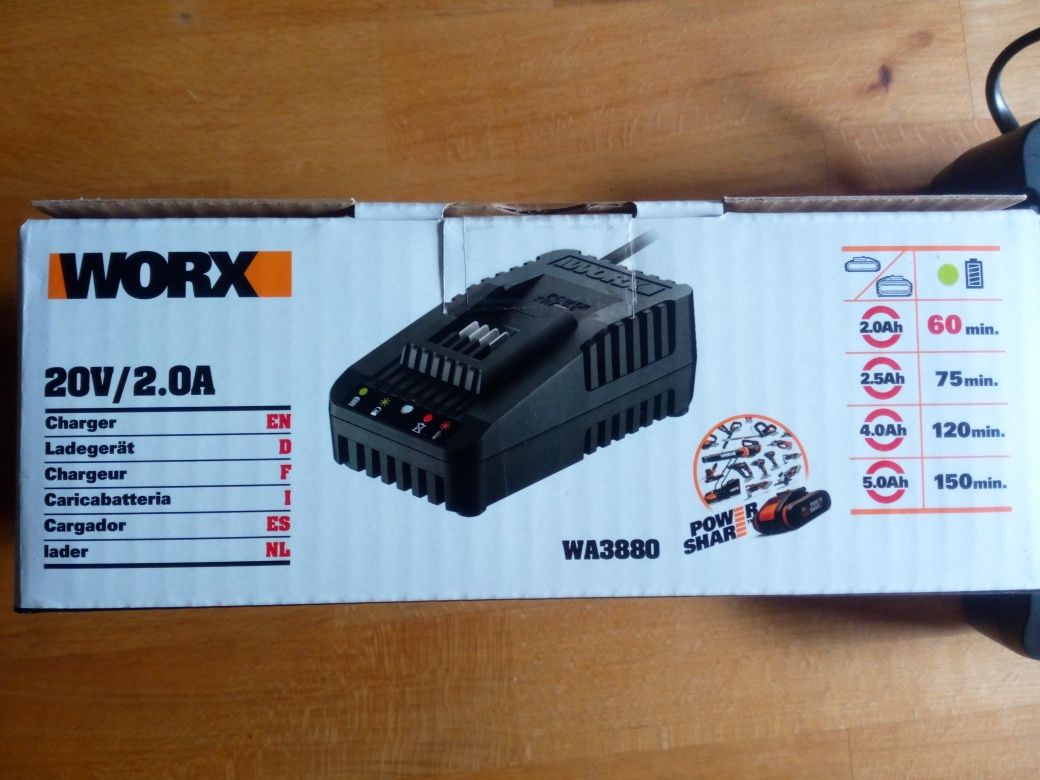 Ładowarka worx WA3880 do akumulatorów li-ion Worx/Guild/Erbauer/Dexter