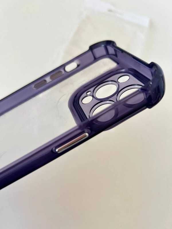 Etui ochronny case Iphone 13 Pro fioletowy przezroczysty