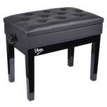 V-TONE ŁAWA 2 BK ława do pianina ze schowkiem CZARNA