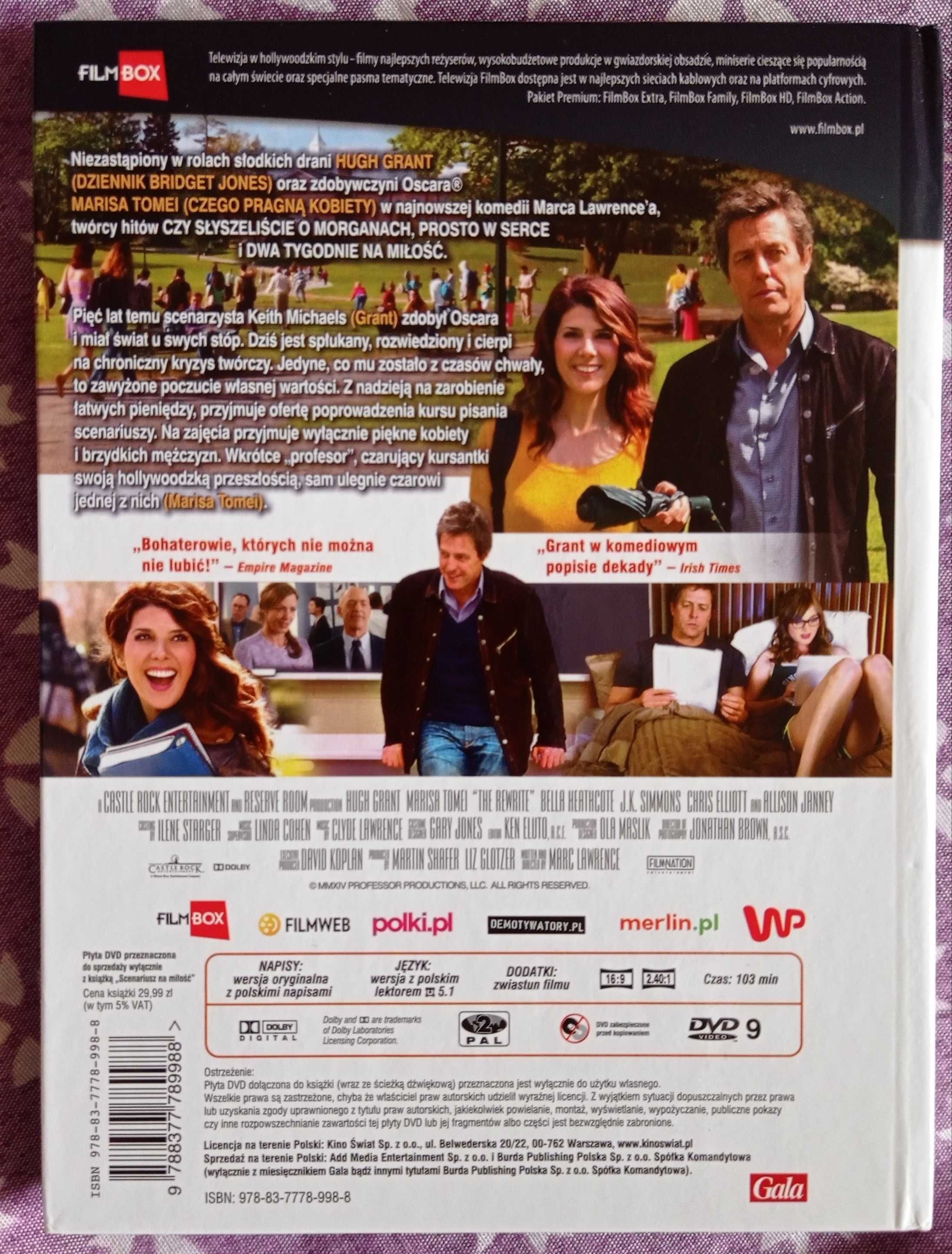 Film dvd Scenariusz na miłość, Hugh Grant