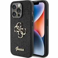 Etui Guess Glitter Script Big 4G Na Iphone 15 Pro - Czarne