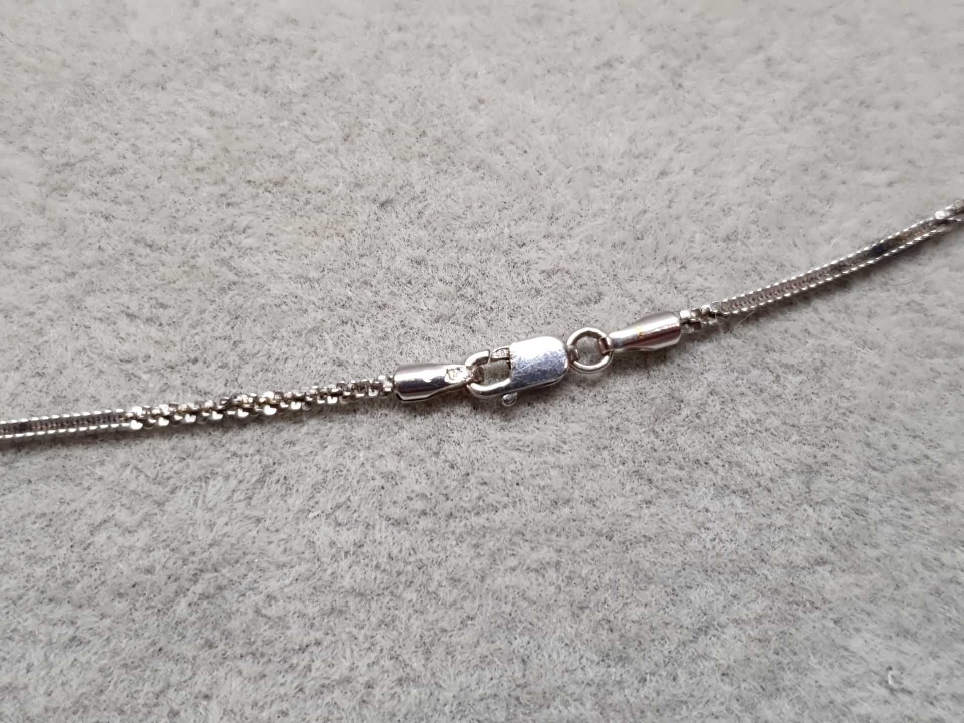 Złoty łańcuszek białe złoto pr.585 3,56g 45cm Sk