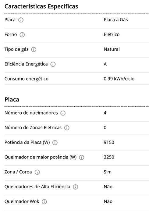 Fogão Hotpoint Ariston 59L aço inoxidável 4 placas gás