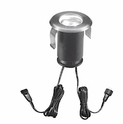 Komplet oświetlenia led 12 Volt 4 oprawy 0,3w IP68, kable, zasilacz.