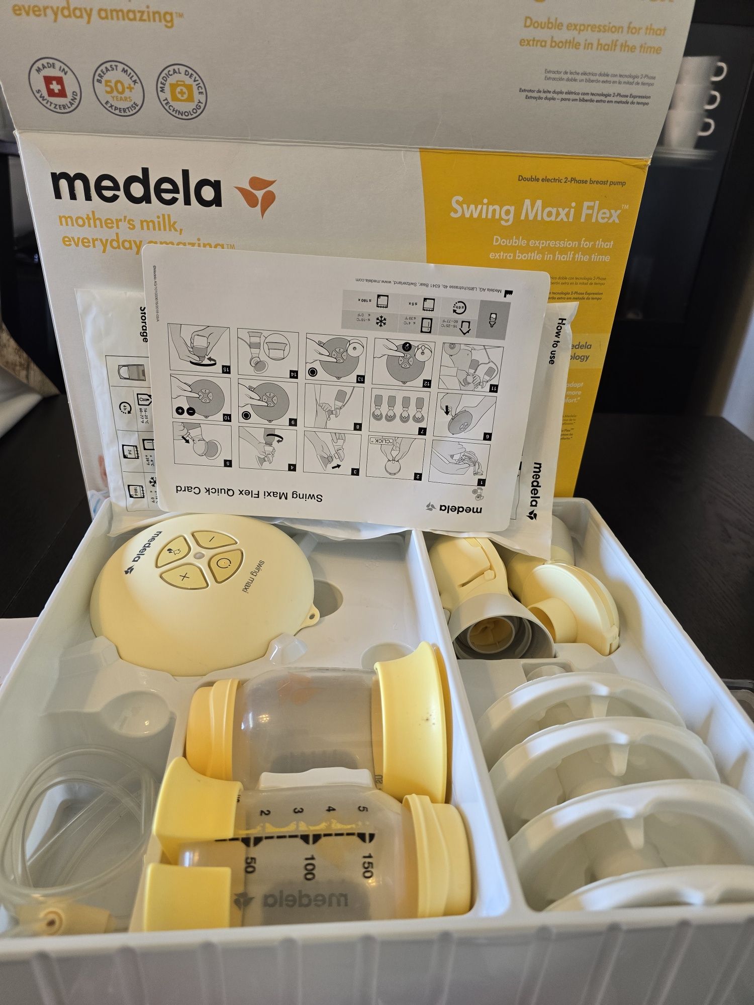 Máquina Medela Swing Maxi Flex e Acessórios