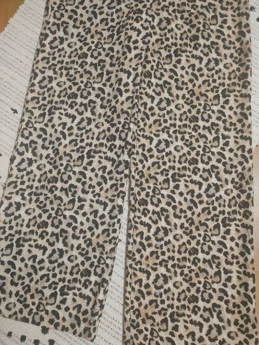 Брюки штани палаццо у леопардовий принт