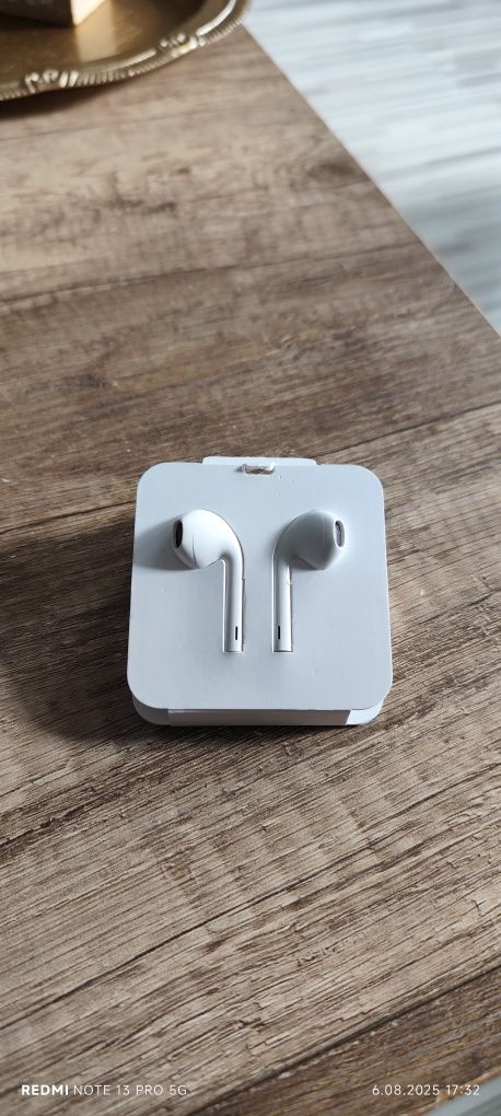 Słuchawki przewodowe do iPhone'a – białe (NOWE)