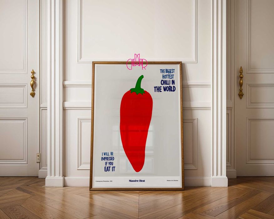 Plakat Massive Heat- najostrzejsza papryczka chilli na Świecie