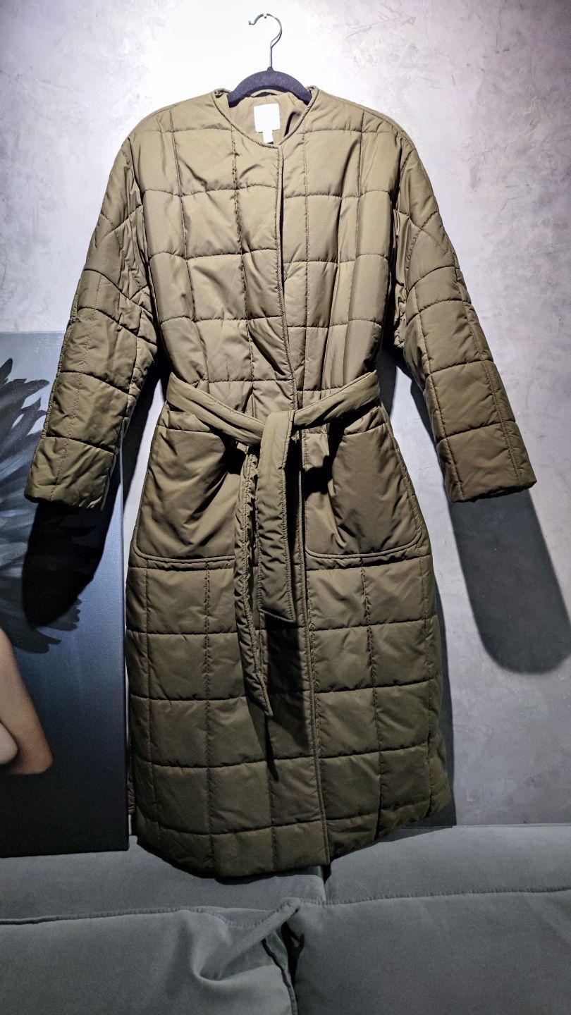 Стеганное пальто H&m