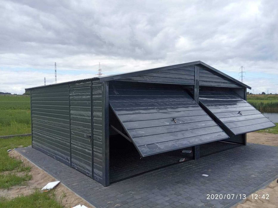 Dwustanowiskowy Garaż GRAFIT Profil Zamknięty 6x5 PROMOCJA o cynk