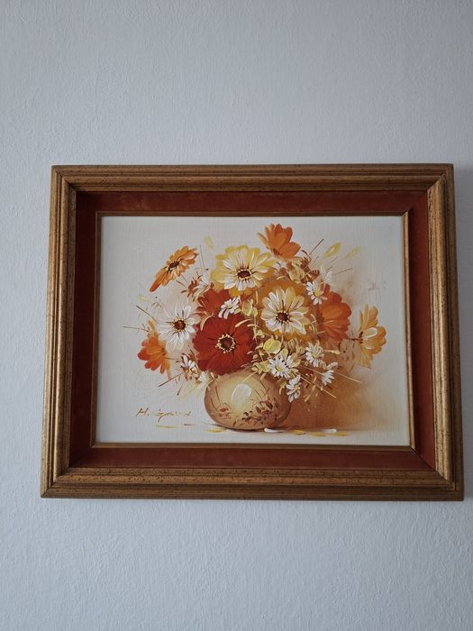 Obraz olejny na płótnie"Letnie kwiaty"