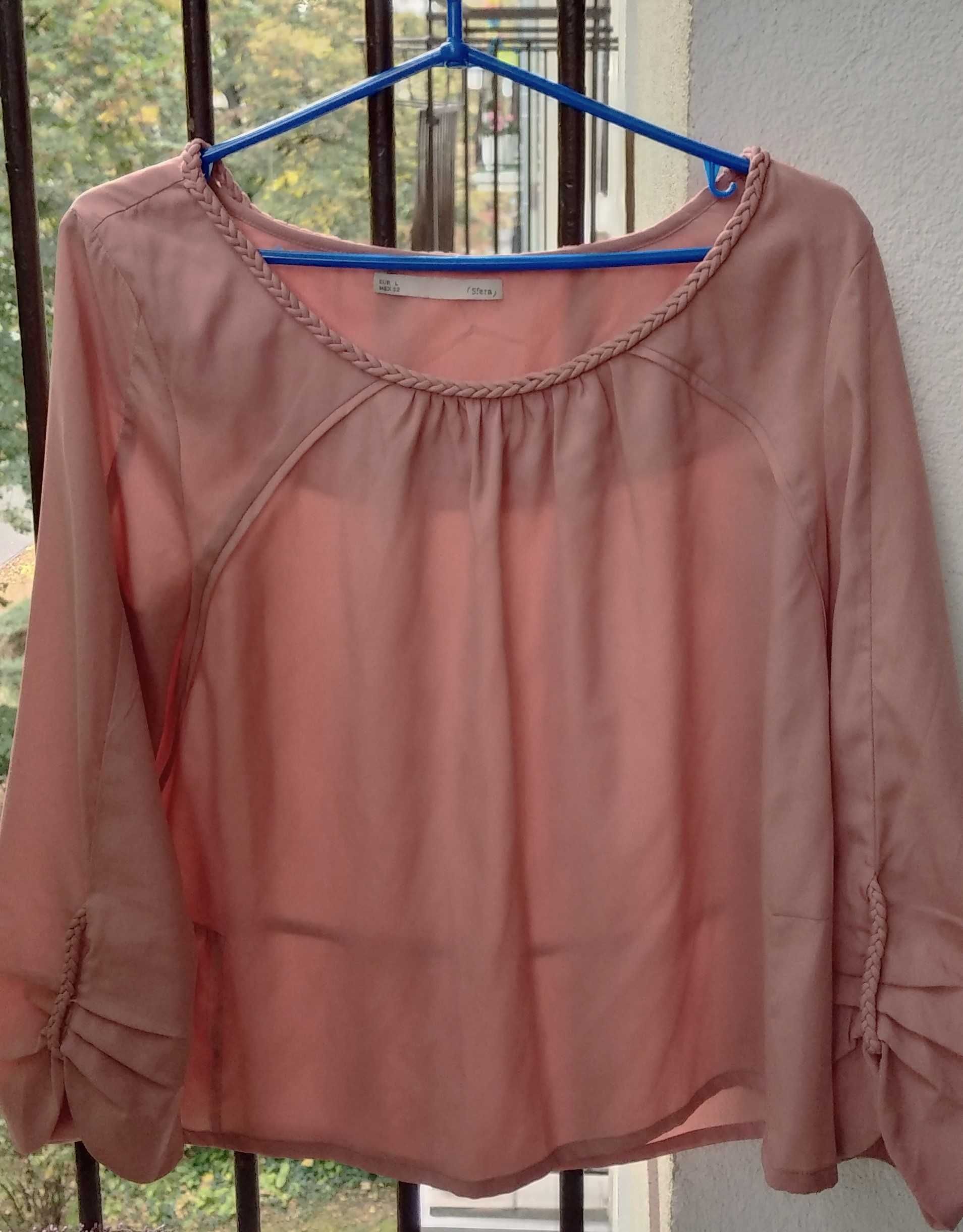 Sfera - Hiszpania - bluzka, tunika - pudrowy róż - M/L oversize