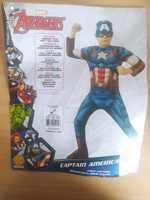 kostium karnawałowy, przebranie Capitan America Marvel Avengers rubies