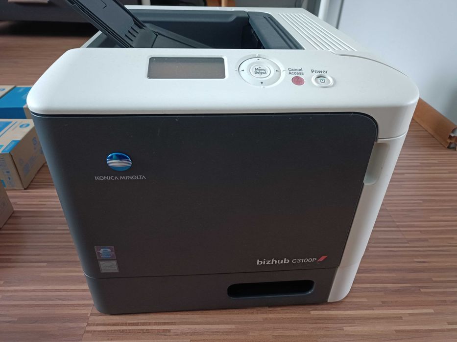 Kolorowa drukarka laserowa Konica Minolta Bizhub C3100P zestaw tonerów
