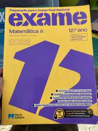 Livro de apoio escolar Exame - matemática 2022