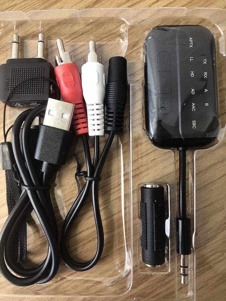 Bluetooth-передавач-приймач, бездротовий адаптер 2-в-1 v5.3,