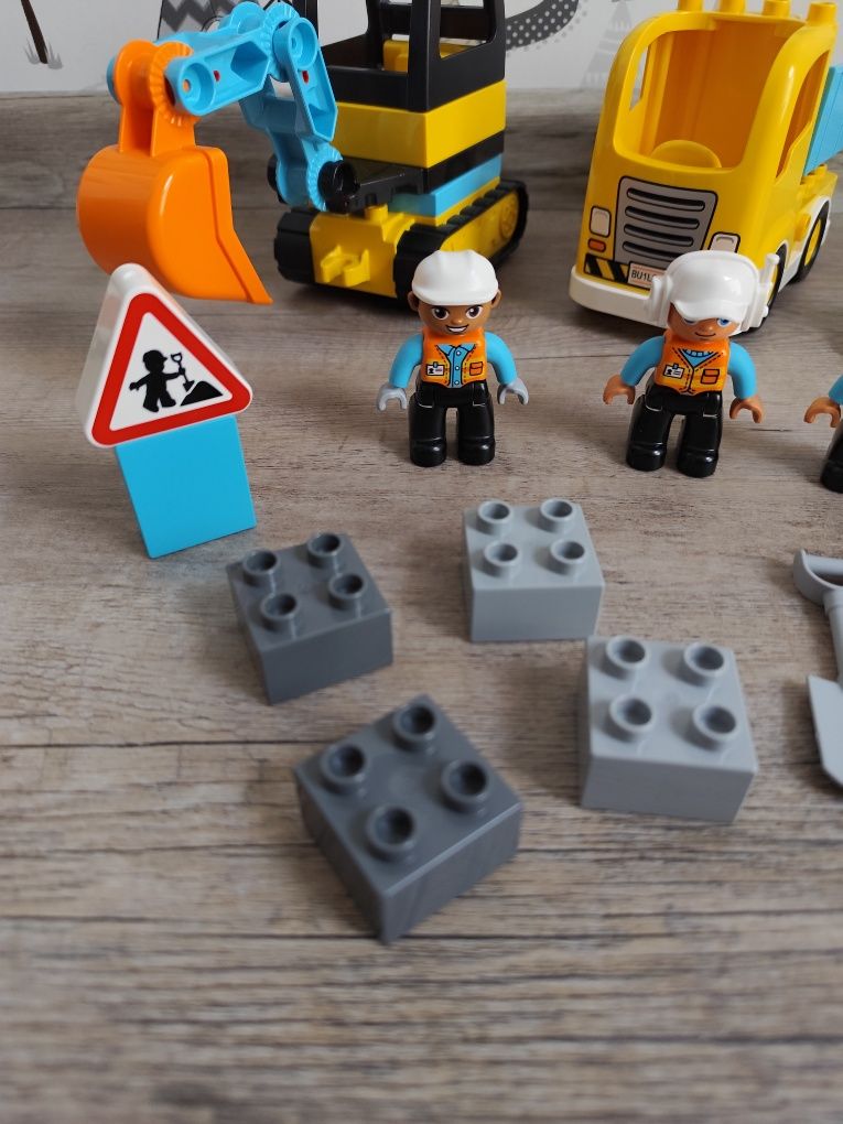 LEGO Duplo 10930 + 10931 Buldożer, ciężarówka i koparka
