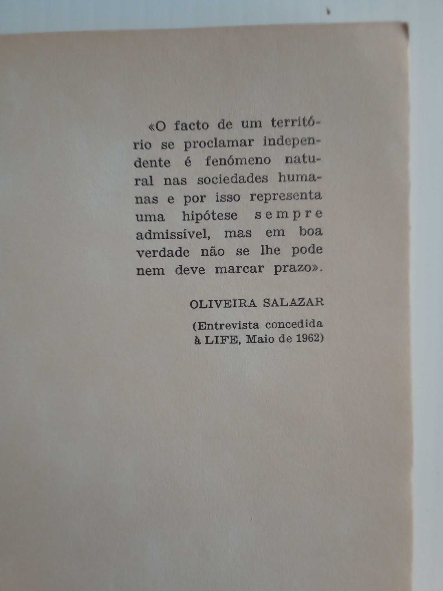 Livro "Portugal o Ultramar e o Futuro", de Manuel José Homem de Mello
