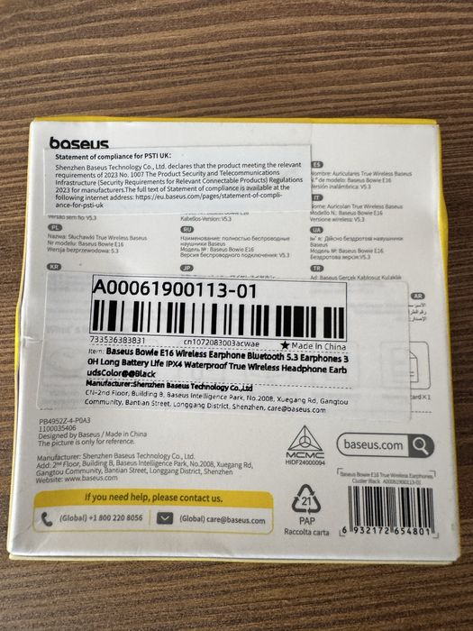 Baseus Bowie E16 Nowe Bezprzewodowe Słuchawki