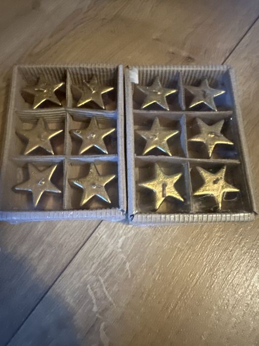 Malutkie świeczki gwiazdki zlote