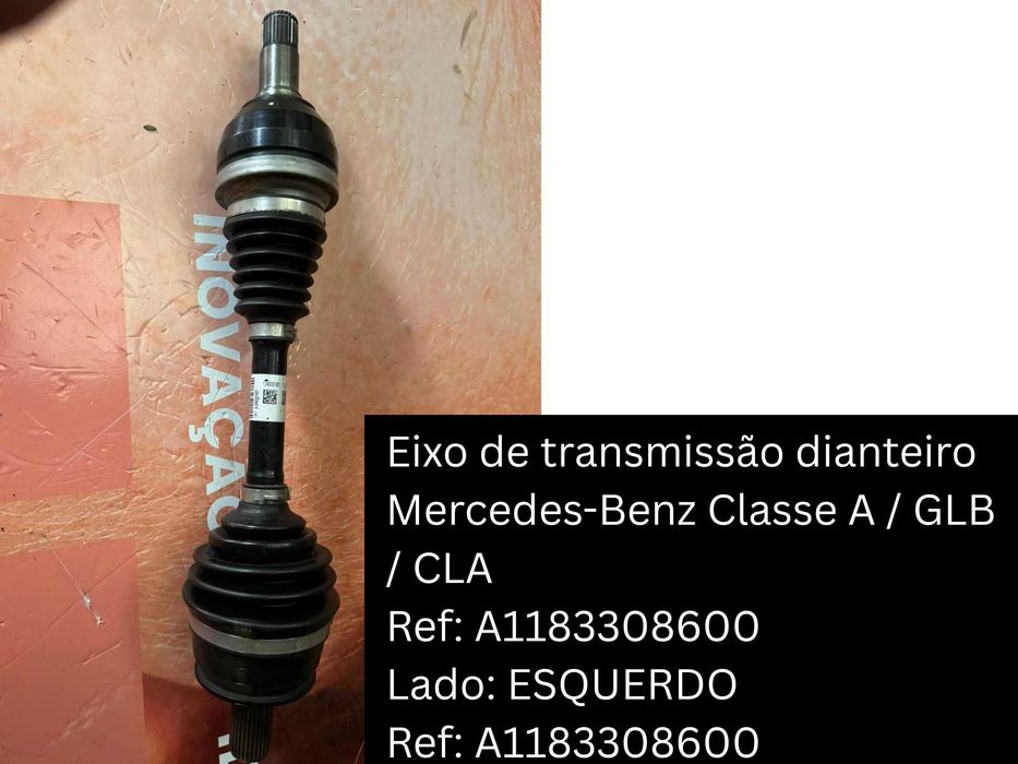 Eixo de transmissão dianteiro Mercedes-Benz Classe A / GLB / CLA
