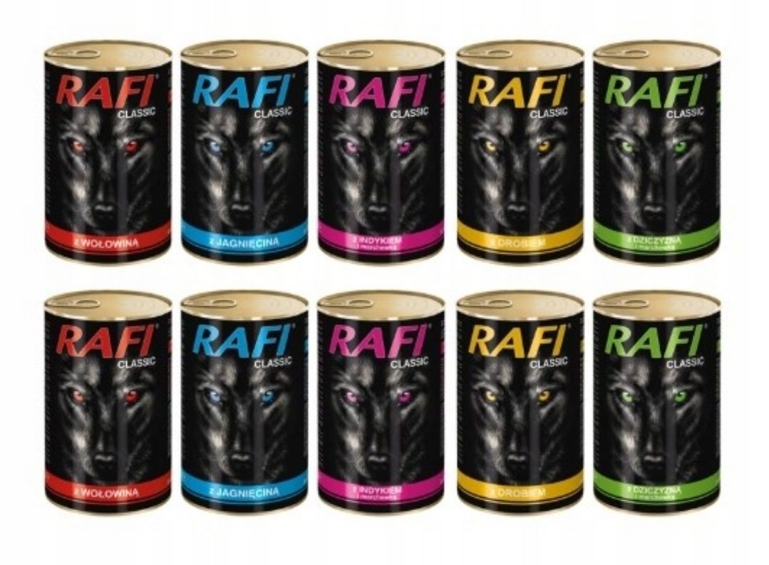 Dolina Noteci Rafi Classic 10x1250g Mix Smaków Mokra karma dla psów
