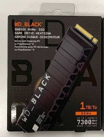 Новий WD Black SN850X 1TB NVMe SSD with Heatsink (WDS100T2XHE)