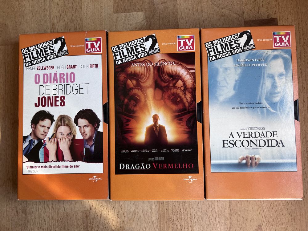 3 Cassetes VHS, tudo 5€ - Filmes Coleção Vintage da TV Guia 2a Edição