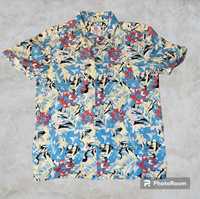 Гавайская винтажная, абстрактная рубашка (шведка)