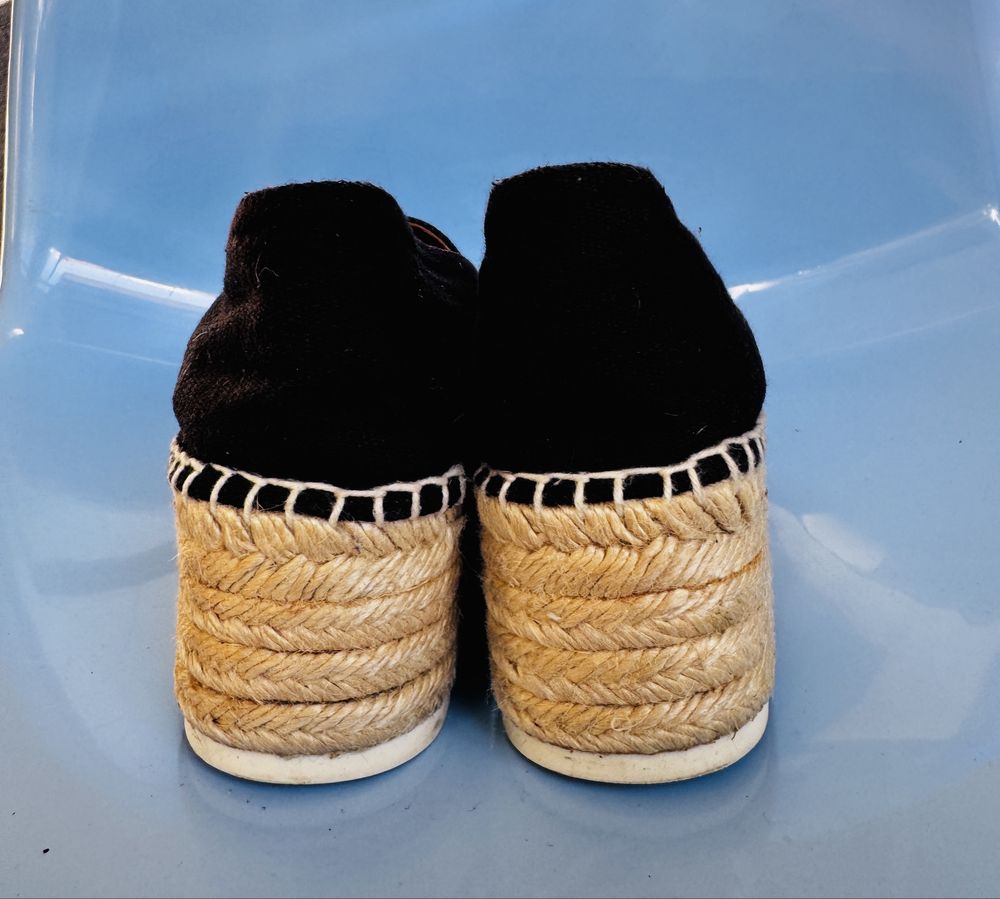 Kenzo 37/38 espadryle na koturnie Tiger Platforms