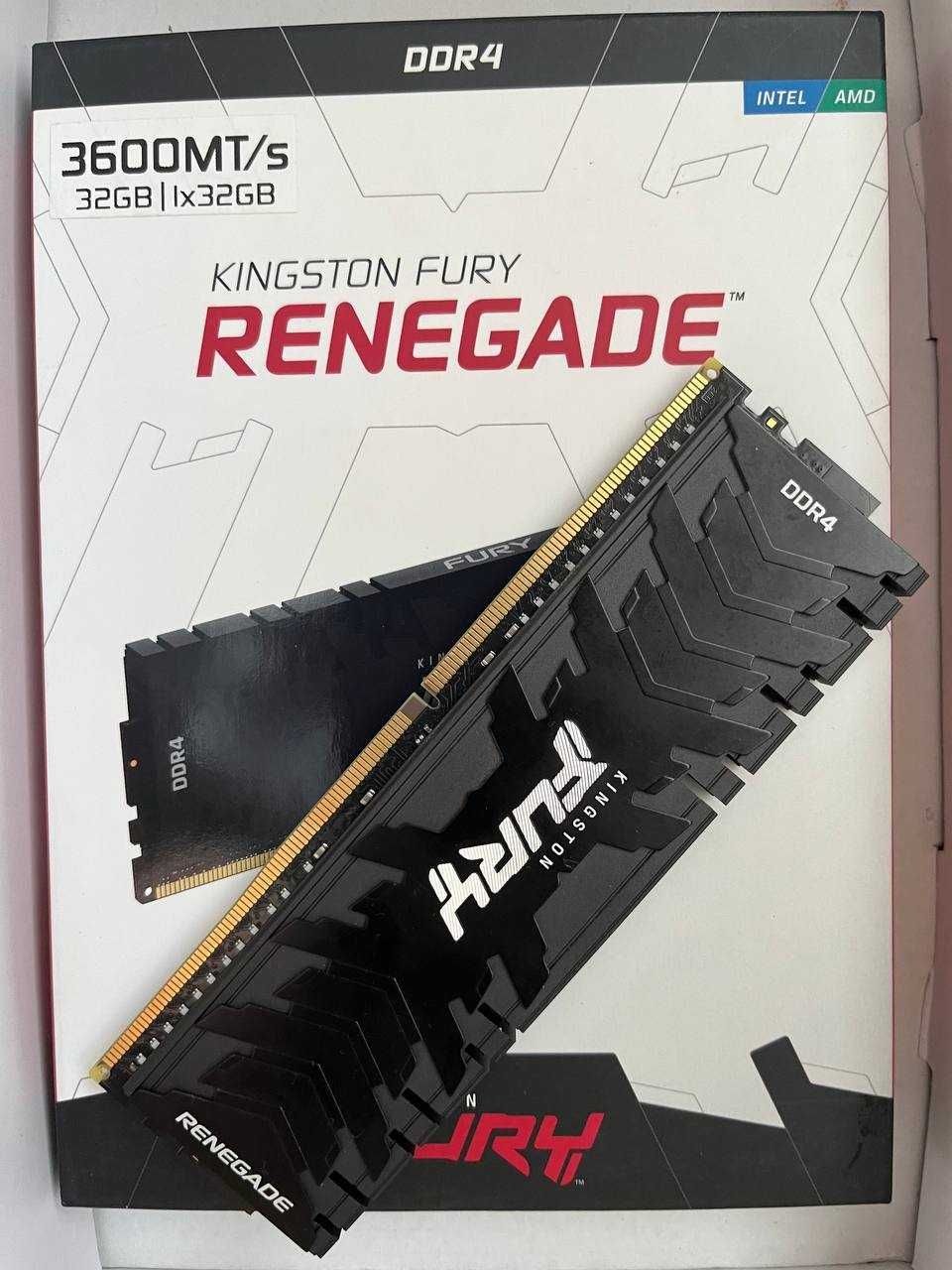 Оперативная память Kingston Fury DDR4-3600 32GB PC4-28800 Renegade