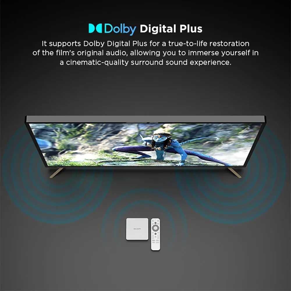TV Box KICKPI KP1 2/32Gb Amlogic S905Y4 Android TV 11 NETFLIX Smart TV