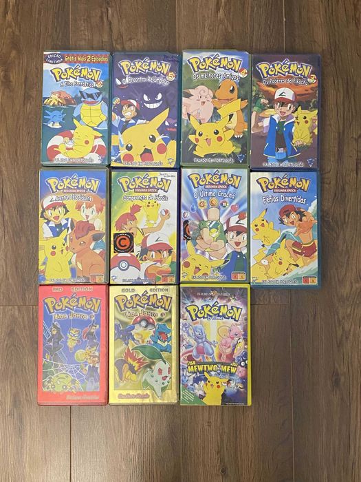 Lote 11 VHS Pokémon PT-PT