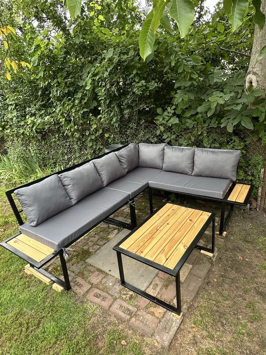 Комплект садові меблі , куток з металу, диван на терасу