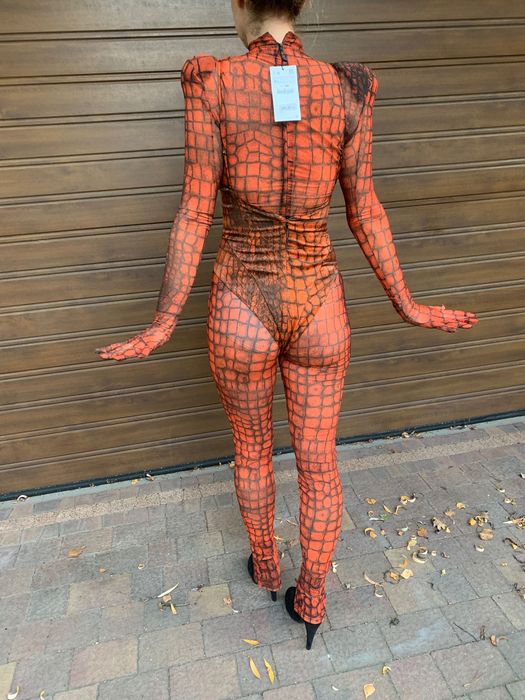 Strój damski Zara kostium na Halloween czerwony smok M-L