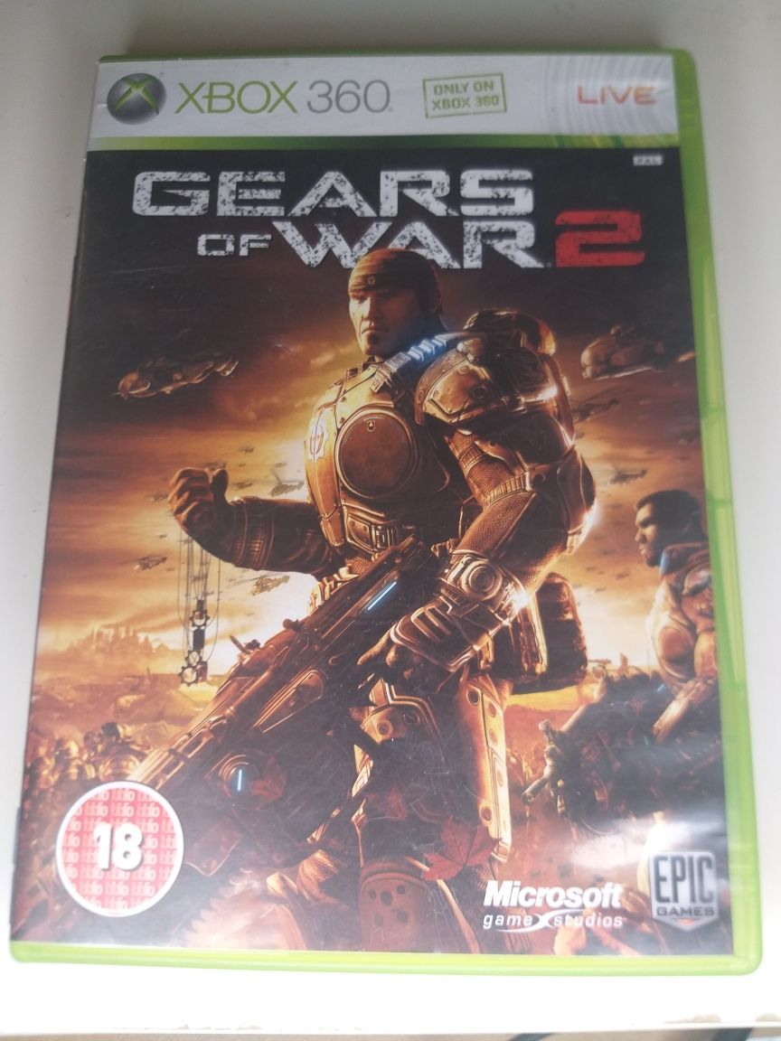 Gra Gears of War 2 Xbox 360 strzelanka pudełkowa płyta x360 na konsole