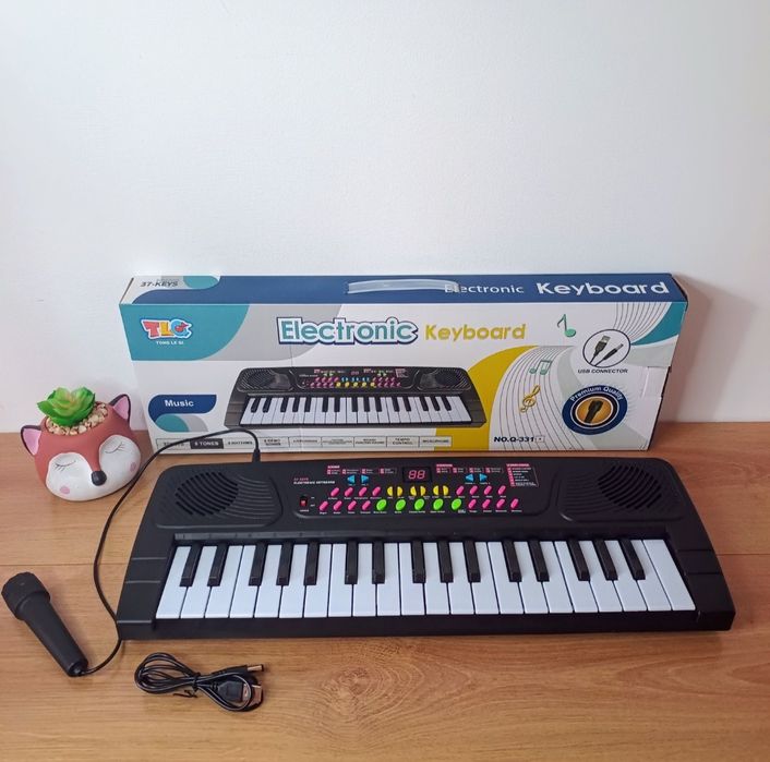 Піаніно дитяче, синтезатор дитячий LED екран,запис,тони,ритми,ефекти