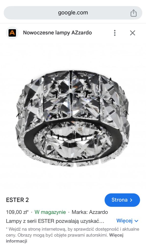 Halogen szkło Oprawa led Ester 2 AZ4176  Azzardo LED 6 sztuk halogen