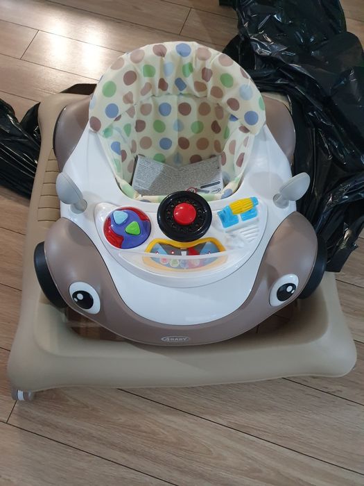 Nowy chodzik autko beżowe 4 baby