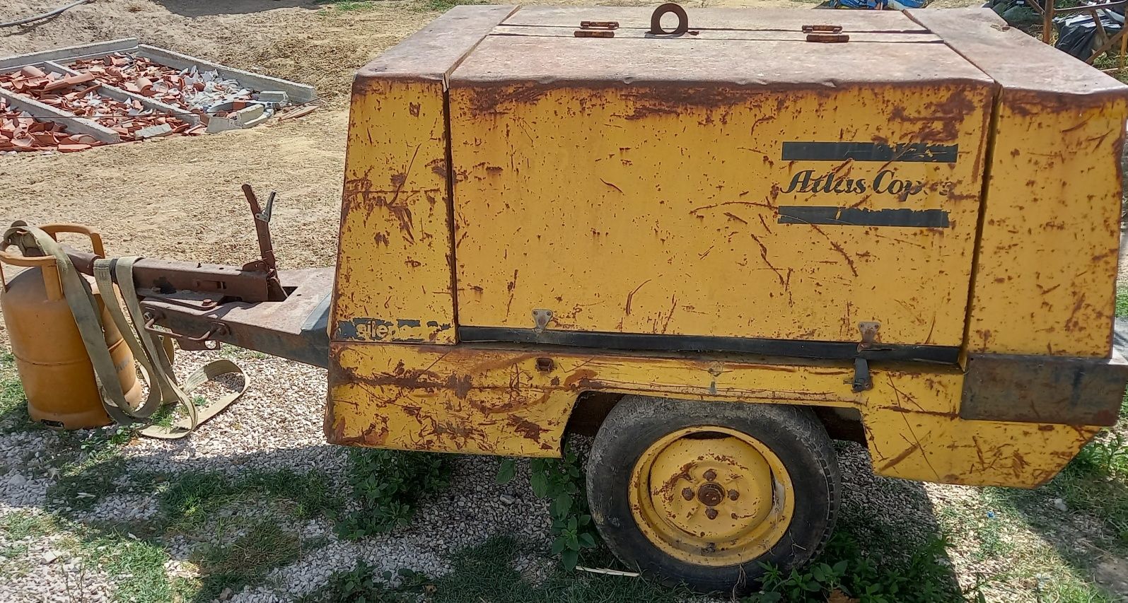 Compressor Atlas Copco XAS 40 a funcionar corretamente